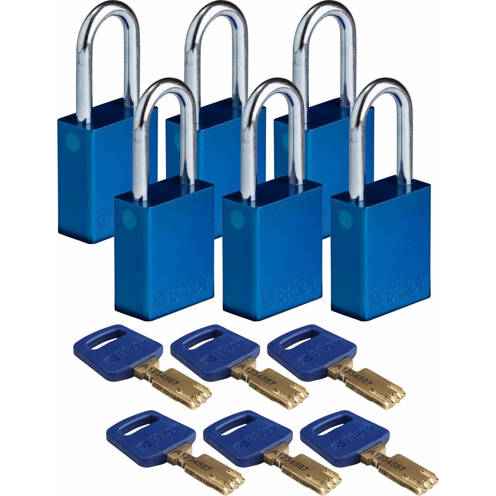 Brady, Vorhängeschloss, SafeKey Aluminum Lockout-Vorhängeschlösser