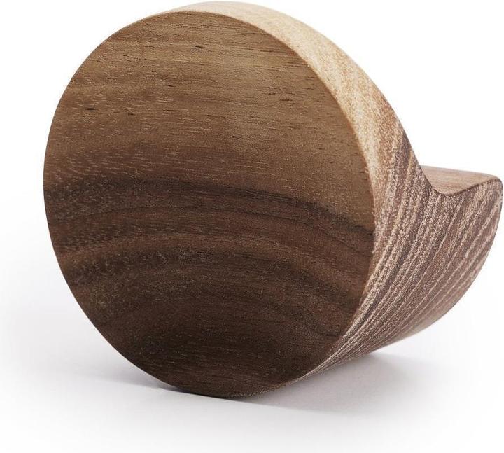 Produktbild Born in Sweden Kleiner Wandhaken aus Walnuss, Ø 6 cm, massiv, modernes Design