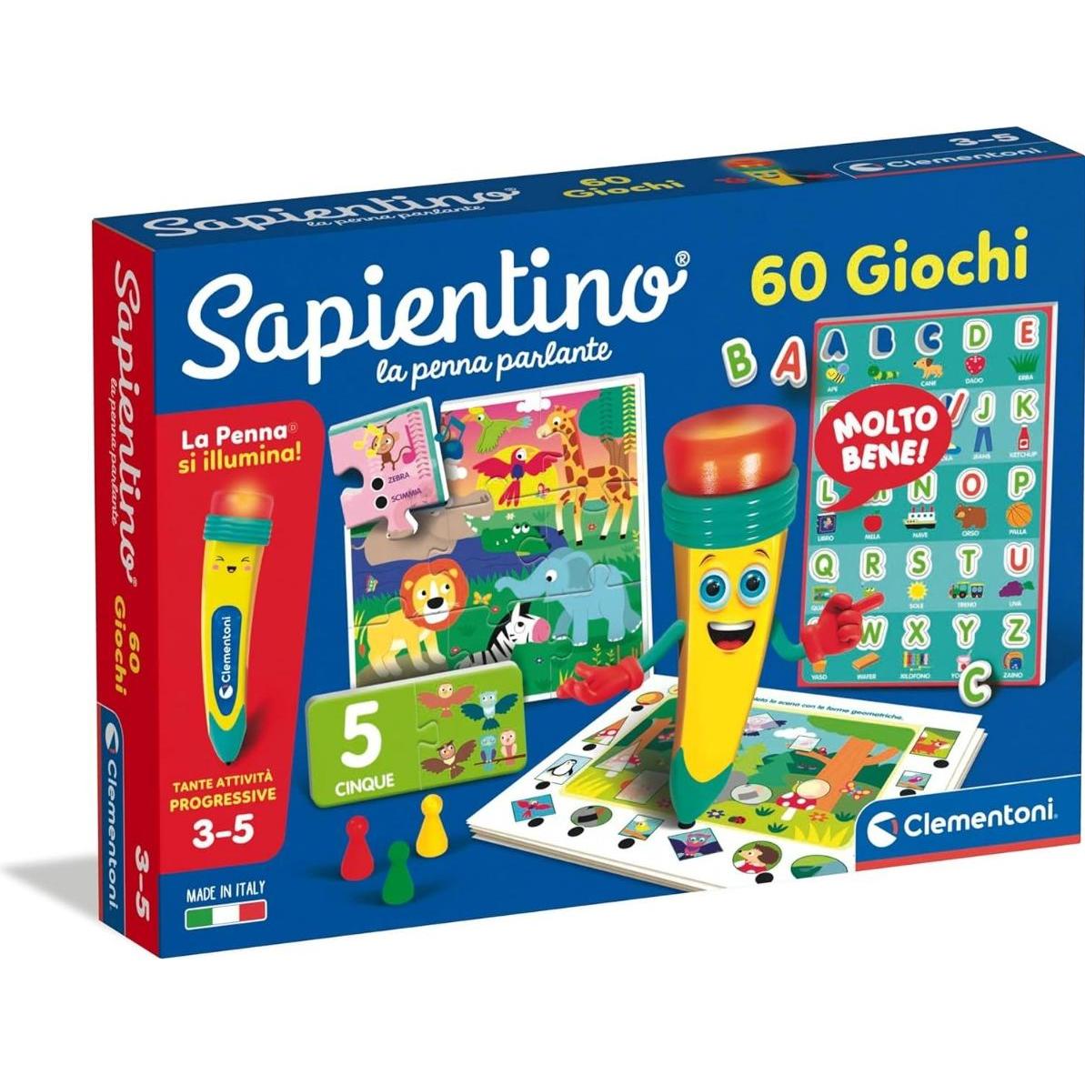 Clementoni Multicolore Der Sprechende Stift 60 Spiele (Tedesco)