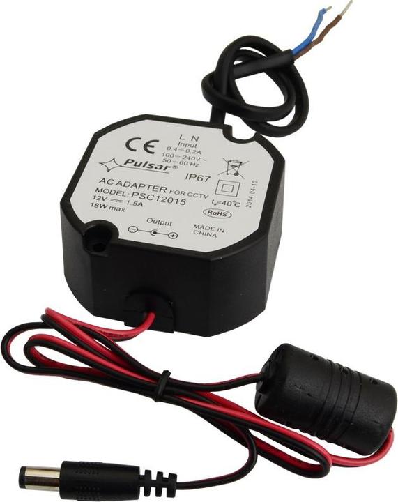 Produktbild Pulsar PSC12015 - Stromversorgung - Indoor - Schwarz - IP67 - CE - 18 W