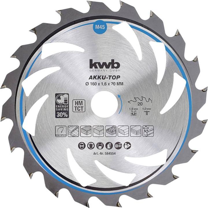 Actual product image kwb Carbide Circular Saw Blade THIN CUT CIRCULAR SAW BLADE, HARDLED