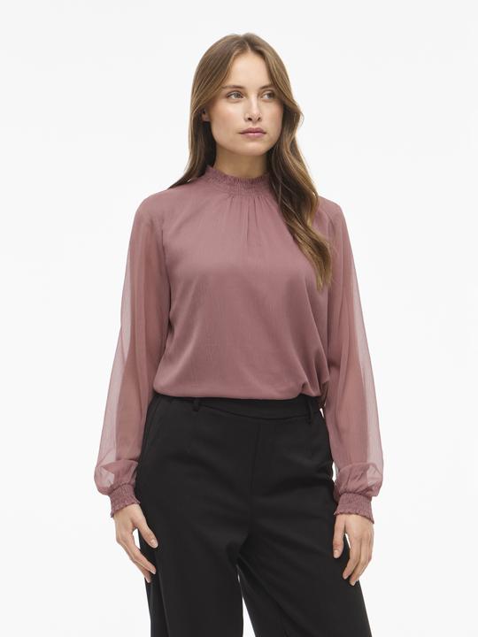 Produktbild Vila VIFALIA Stehkragen Oberteil mit langen Ärmeln (38)