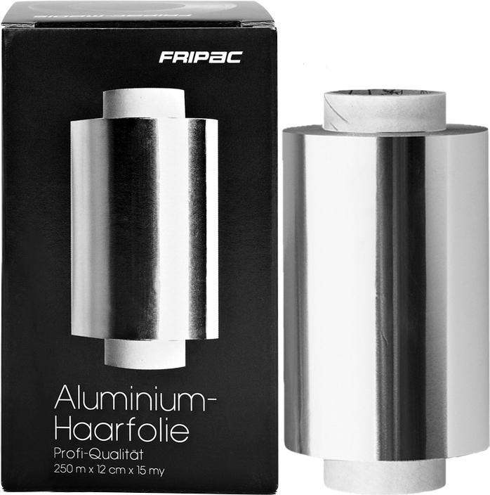 Immagine prodotto Fripac Foglio di alluminio argento 15my 12cm x 250m in cartone con bordo a strappo