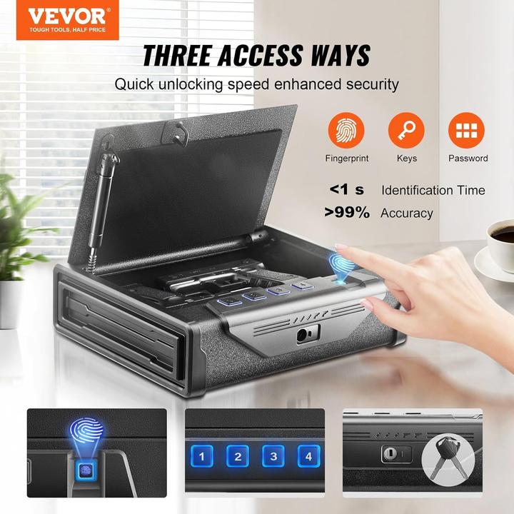 Actual product image Vevor Biometrischer Waffenschrank