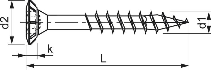 Produktbild Spax Fex-H Br Kreuzschlitz Z2 Teilgewinde Wirox (1000 Schrauben pro Stück, 4 x 30 mm)