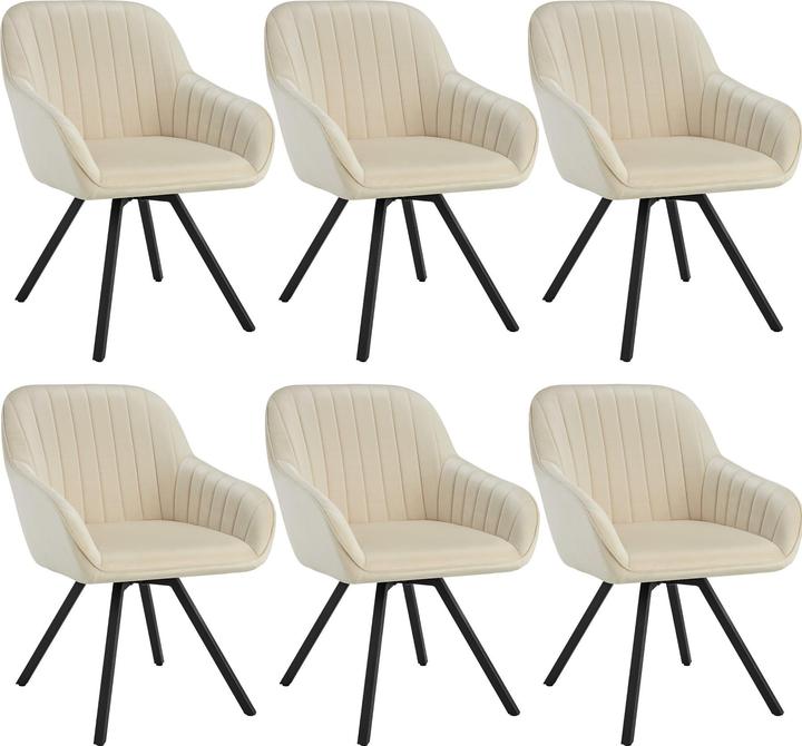 Actual product image tectake Swivelling Snug velvet look