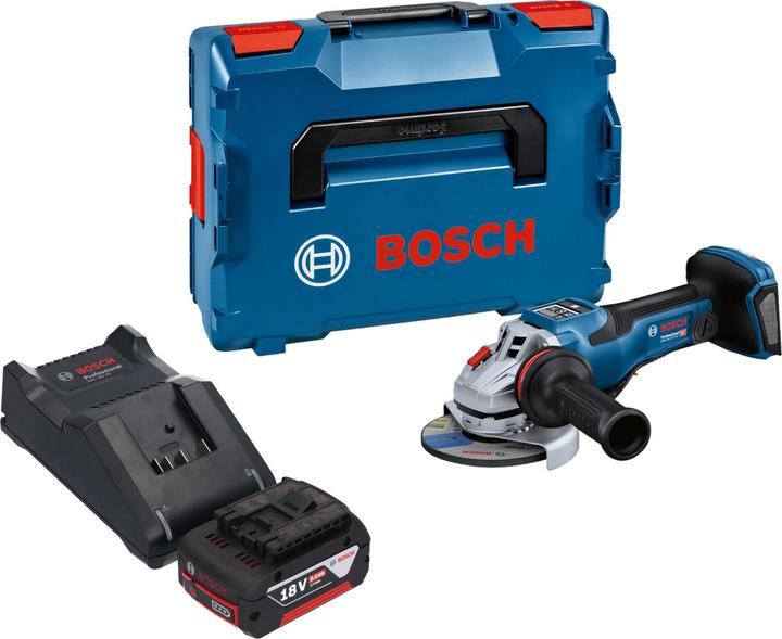 5,0 Ah, 5000 mAh Li-Ion Akku, 1x Bosch GAL 18V-40 Ladegerät, 1x Bosch L-Boxx 136