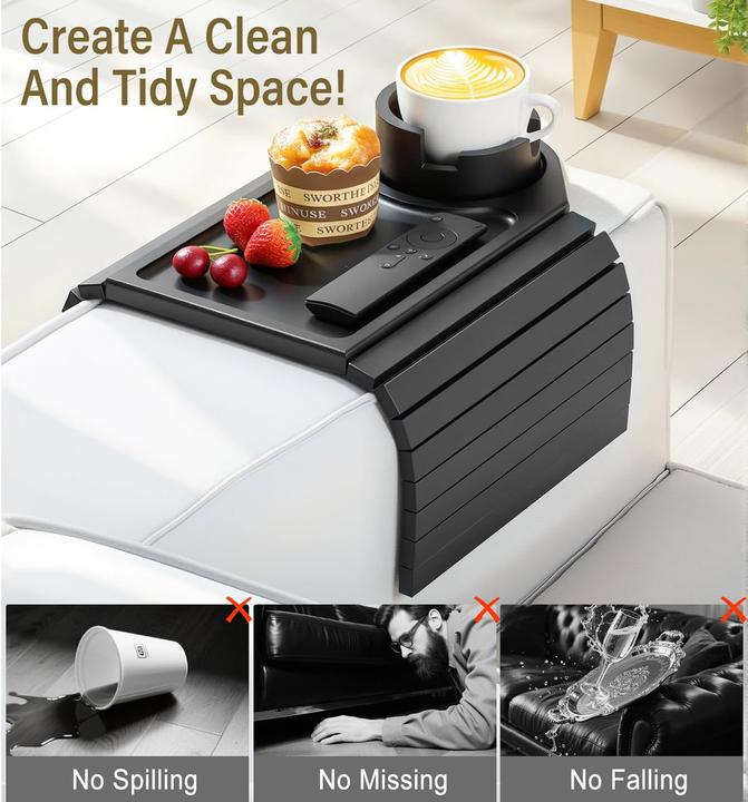 Produktbild Kssiaz Sofatablett mit Getränkehalter