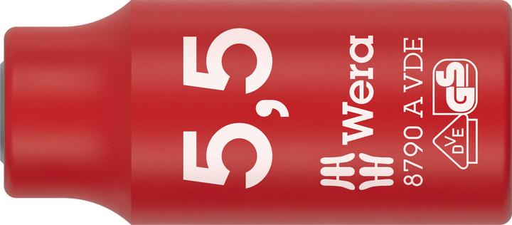 Actual product image Wera 8790 A VDE Zyklop Steckschlüsseleinsatz 1/4, 5,5mm