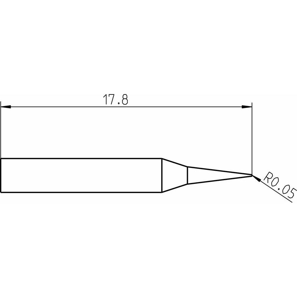 Thumbnail - Weller Erem Weller RTPS 001 C MS Lötspitze Konisch Spitzen-Grösse 0.10mm Inhalt 1St. (Lötspitze), Lötgerät Zubehör
