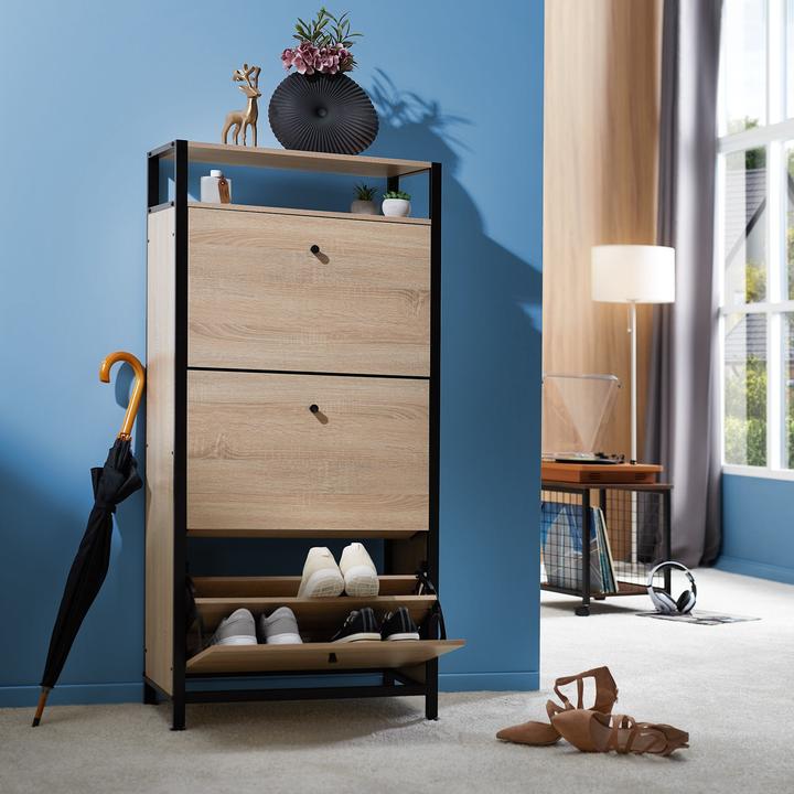 Immagine prodotto tectake Portascarpe (32 x 61 x 130 cm)