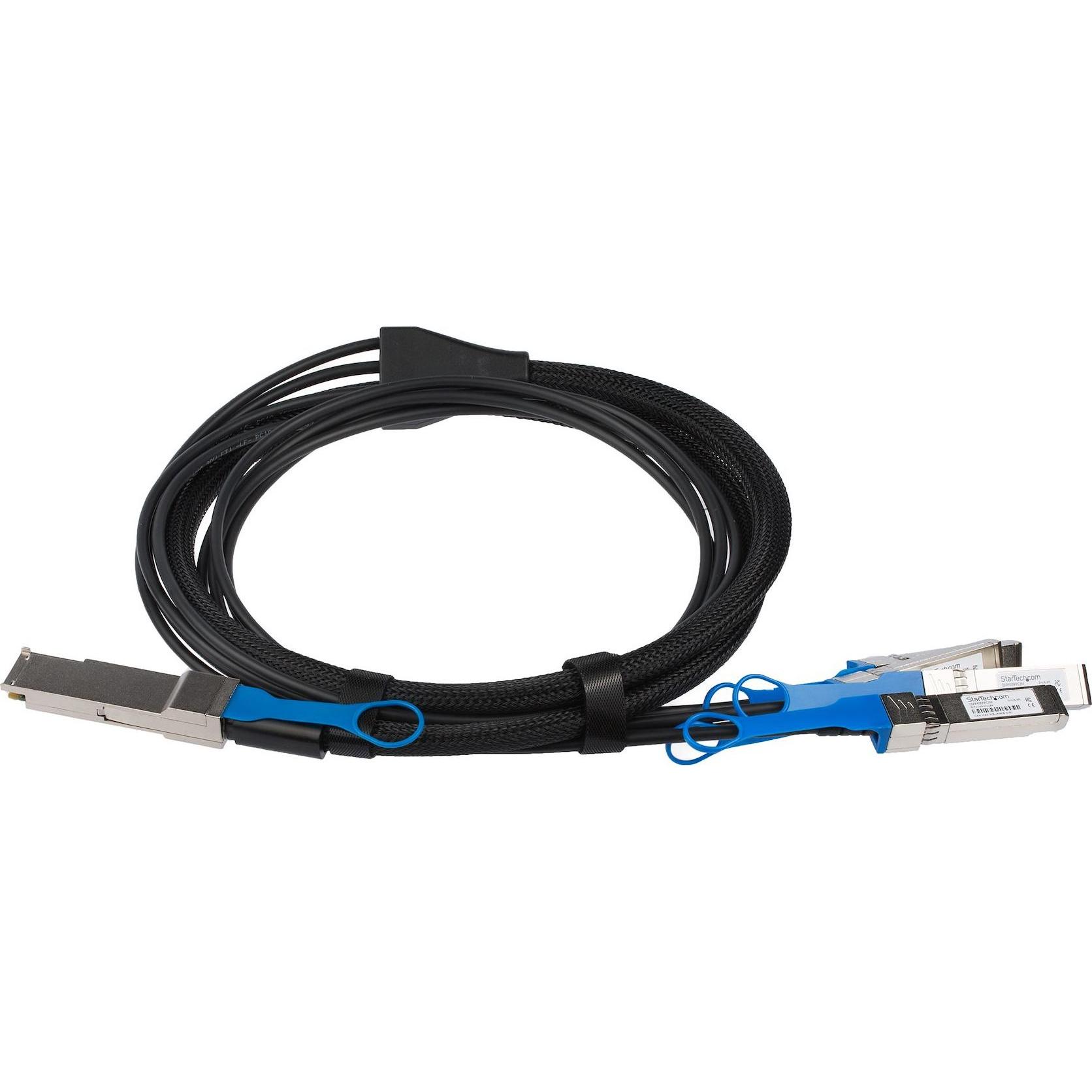 Thumbnail - StarTech 2m Qsfp+ Breakout Cable, Transceiver, Schwarz