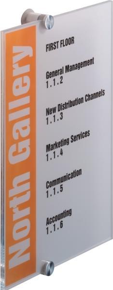 Image du produit Durable Plaque de porte Plaque en cristal A4