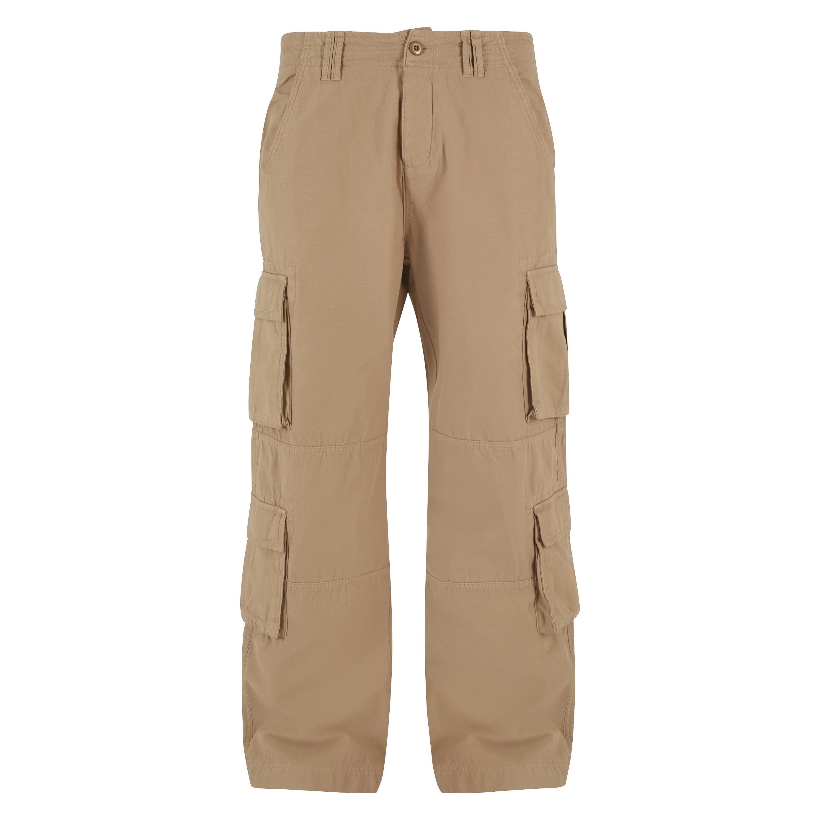 Urban Classics, Herren, Hosen, Double Cargo Pants - 161155, Beige, (44)