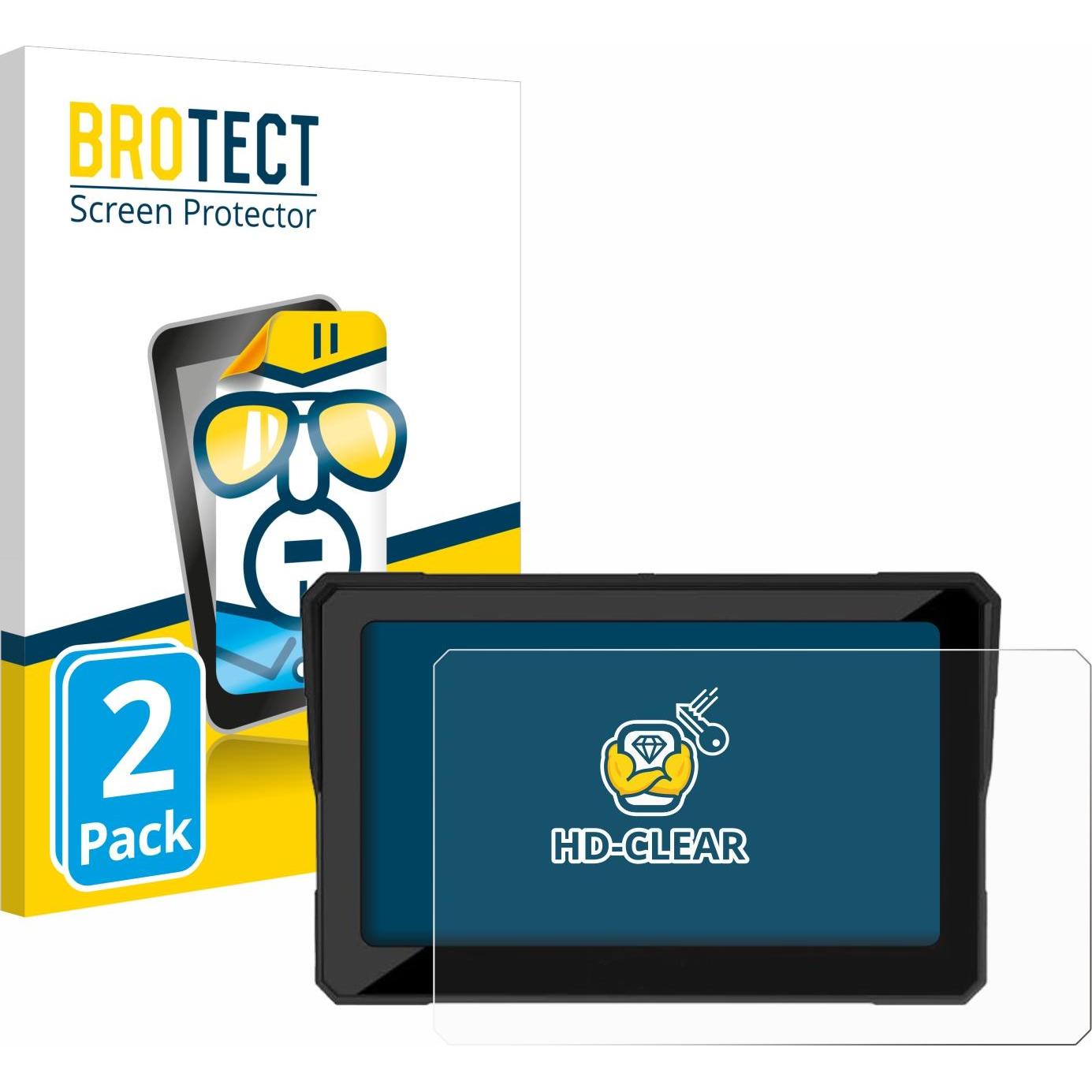 BROTECT, Fahrzeug Navigation Zubehör, Schutzfolie Displayschutz Klar