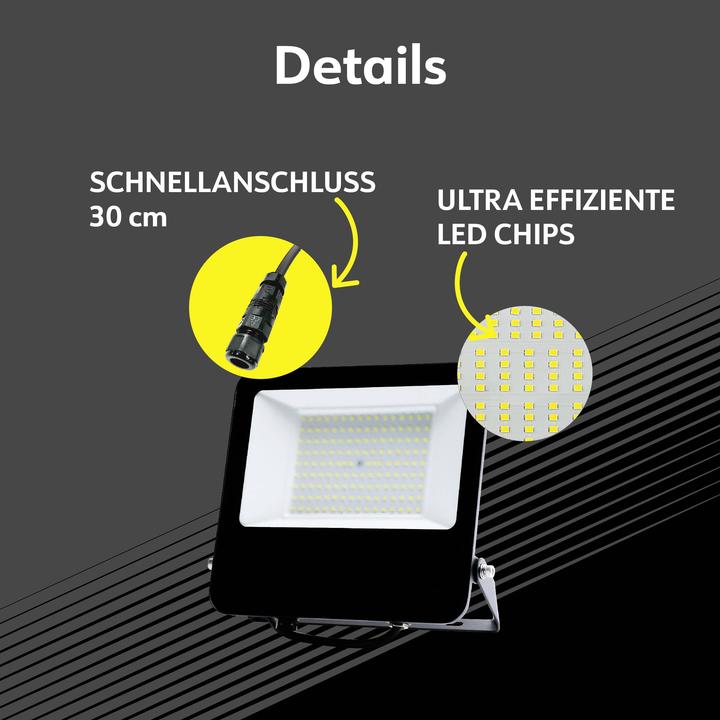 Produktbild Müller Licht Müller-Licht Chicago 21600066 LED-Aussenstrahler 100 W Neutralweiss (16000 lm, IP65)
