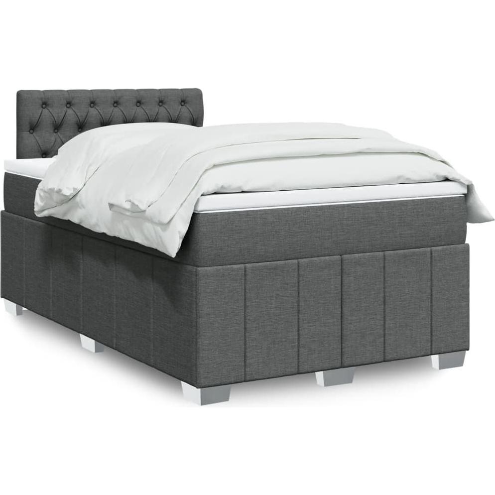 VidaXL, Bett, Bo x springbett mit Matratze 120 x 190 cm Stoff (120 x 190 cm)
