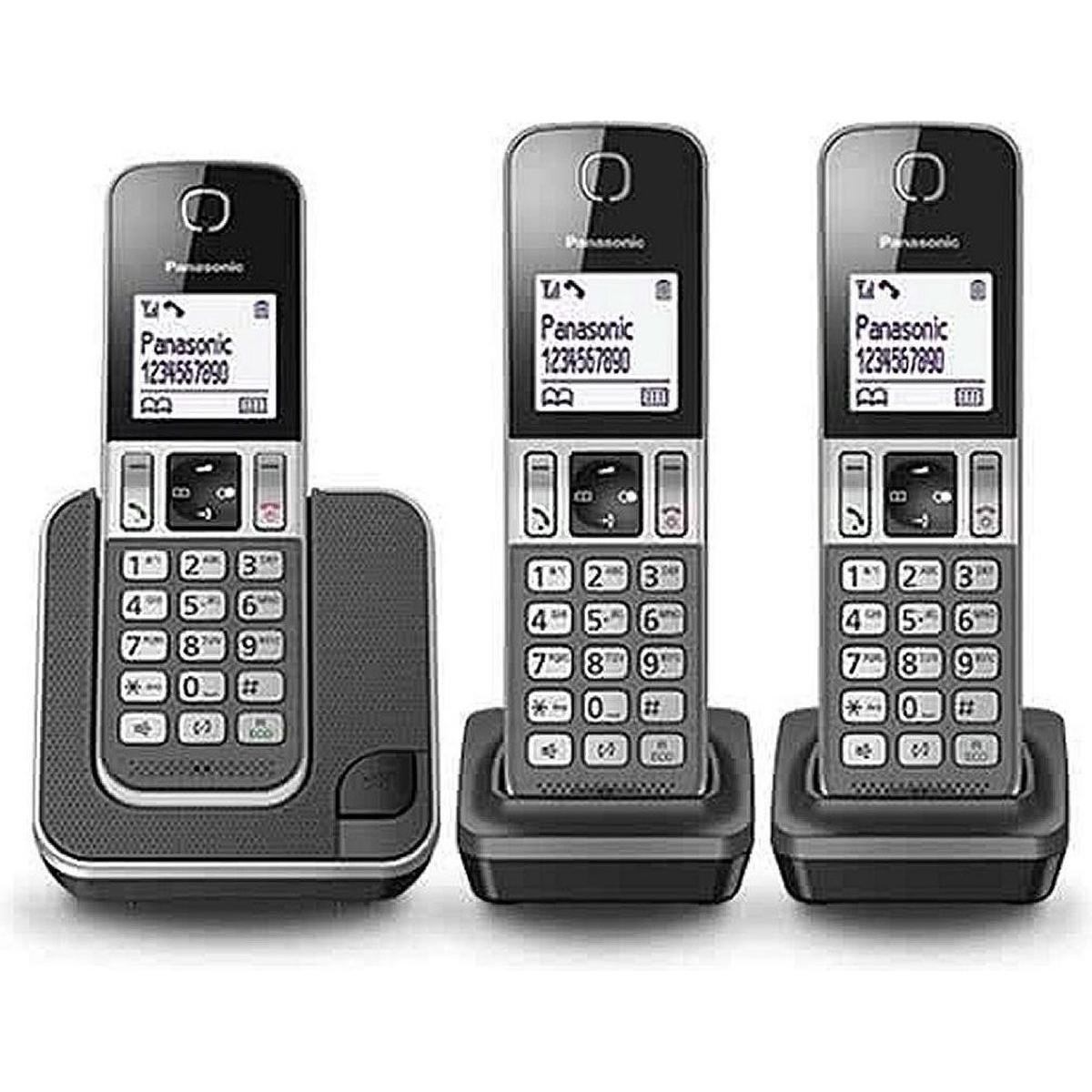 Panasonic KX-TGD313NLG - Trio DECT telefoon - Grijs, Telefon, Grau