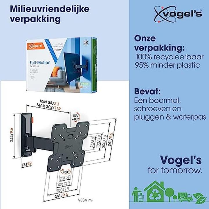Produktbild Vogels MUURBEUGEL COMFORT TVM3225 (Wand, 43", 15 kg)