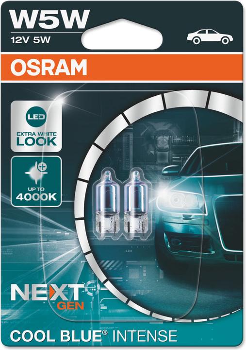 Actual product image Osram Bulb 12V 5W Cool Blue Intense Next Generation (W5W)