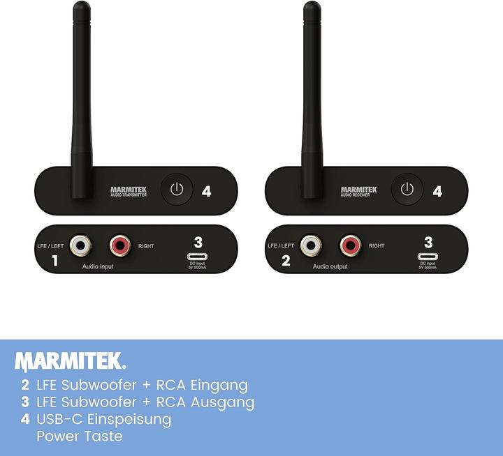 Actual product image Marmitek Wireless Subwoofer Transmitter (30 m)