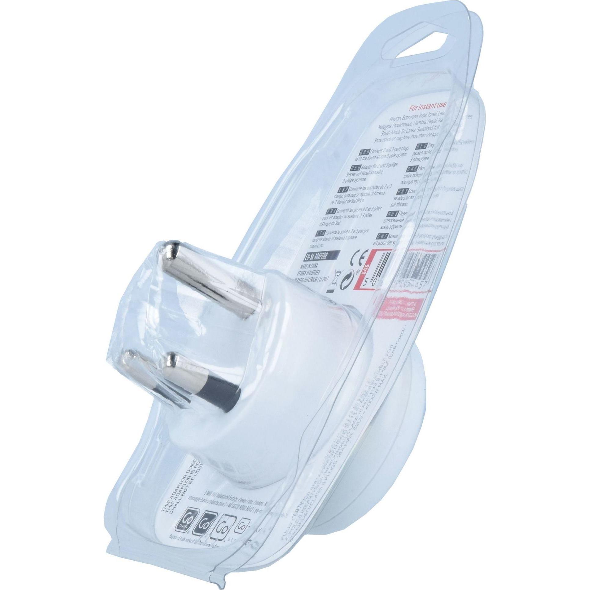 Thumbnail - Go Travel, Reiseadapter, Euro-South Africa Adapter 5,5 cm