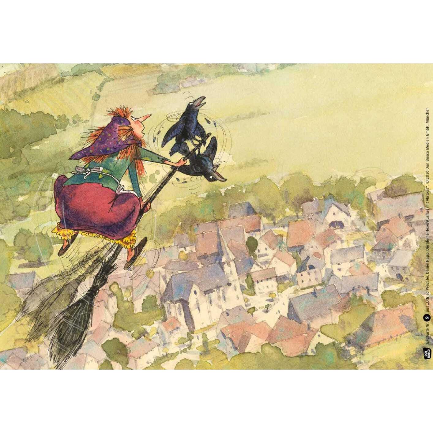 Thumbnail - Die kleine Hexe: Ausflug mit Abraxas. Kamishibai Bildkartenset., Schulbücher von Otfried Preussler