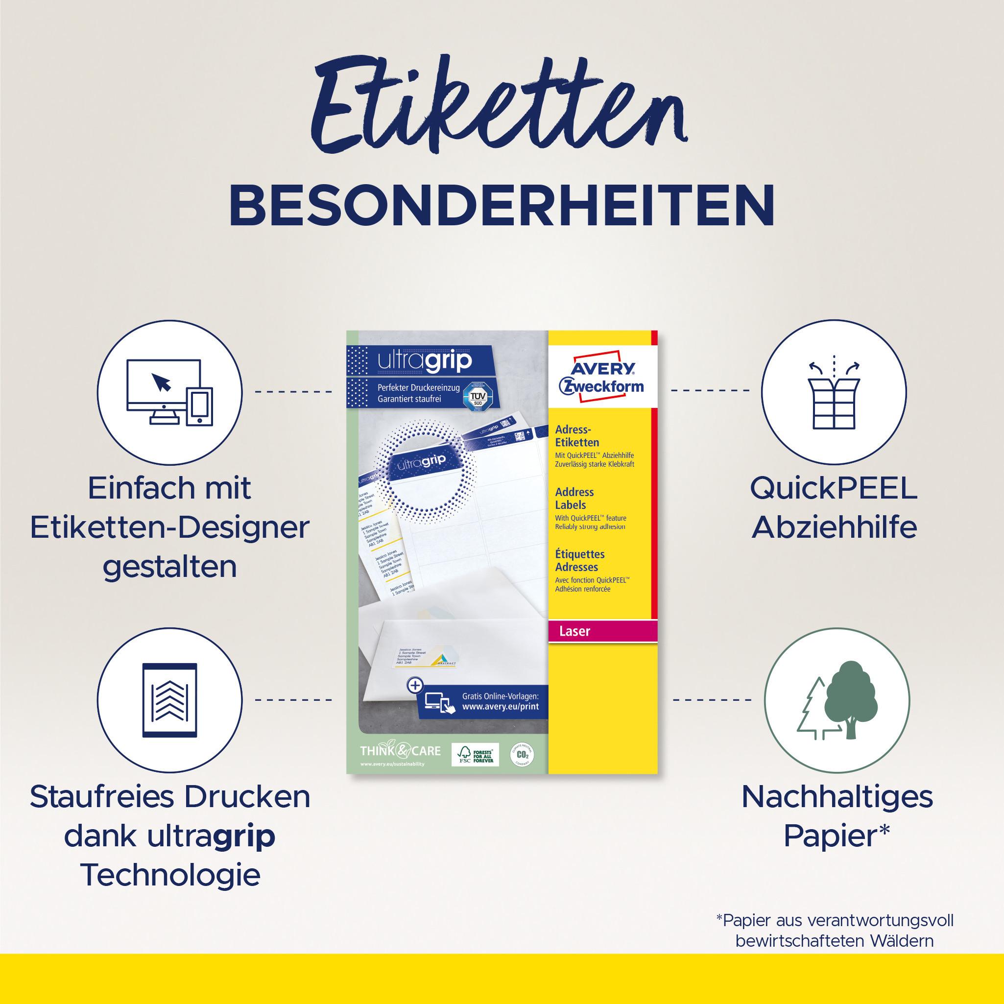 Thumbnail - Avery, Etiketten, Adress-Etiketten