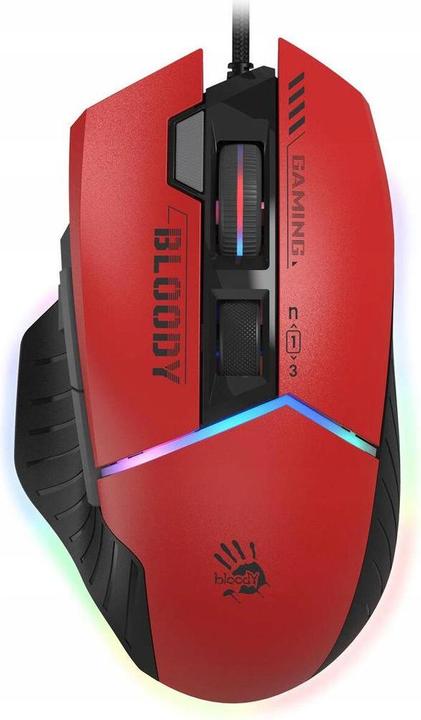 Actual product image A4Tech Mouse BLOODY W95Max USB Sports Red (Cable)