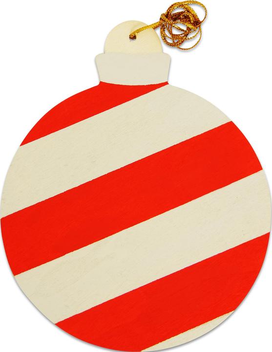 Actual product image Sunnysue Wooden Christmas Ball Pendant
