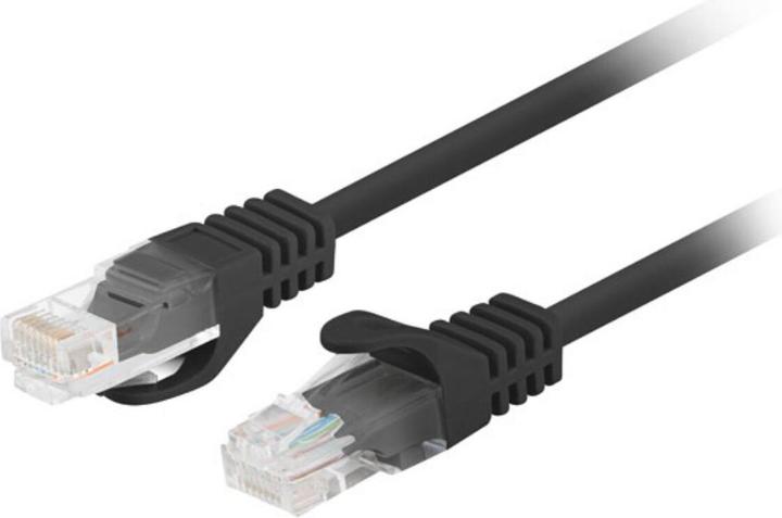 Produktbild Lanberg Patchcord cat.6 UTP 10-pack fluke passed black (U/UTP, CAT6, 0.25 m)