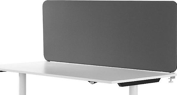 Actual product image kaiserkraft Softline Event acoustic desk partition, HxWxD 450 x 1400 x 30 mm, fabric, grey.