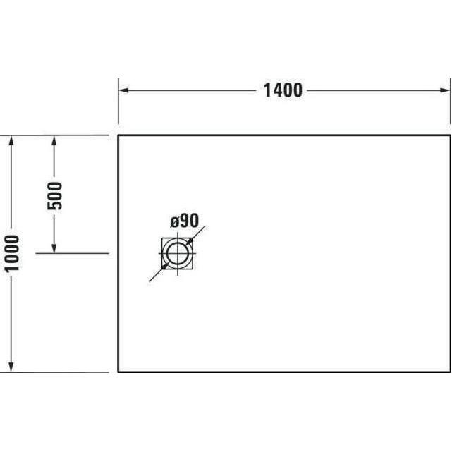 Thumbnail - Duravit, Duschwanne, Duschwanne Sustano Rechteck 1400x1000x30mm cream matt