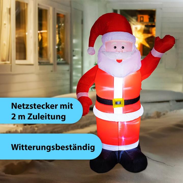 Produktbild Hermex Selbstaufblasend Weihnachtsmann Santa Claus Inflatable Santa Outdoor