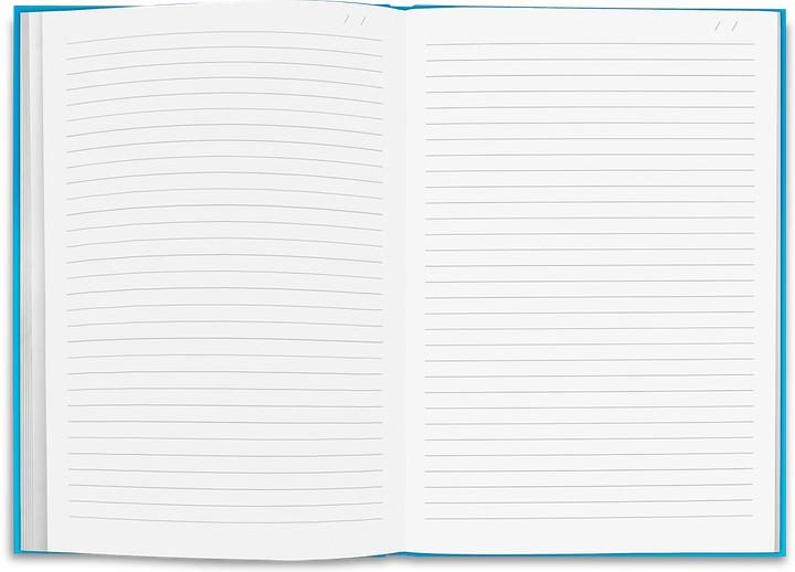 Image du produit Caran d'Ache Carnet ligné A5 - turquoise (À rayures, Couverture rigide)