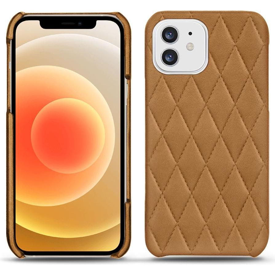 Noreve Lederschutzhülle (Apple iPhone 12 mini), Smartphone Hülle, Braun