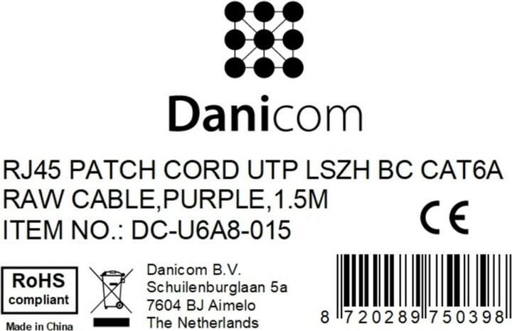 Produktbild Dsit CAT6a Netzwerkkabel 100% Kupfer (CAT6a, 1.50 m)