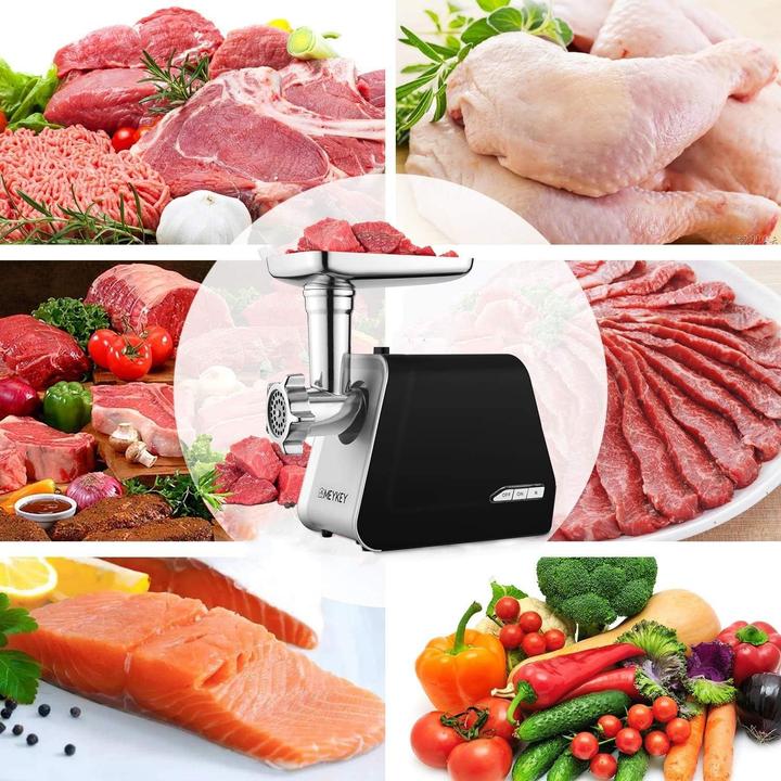 Actual product image Nictemaw Elektrische 5-in-1 Multifunktions-Küchenmaschine mit Gemüsehobel und Wurstfüller