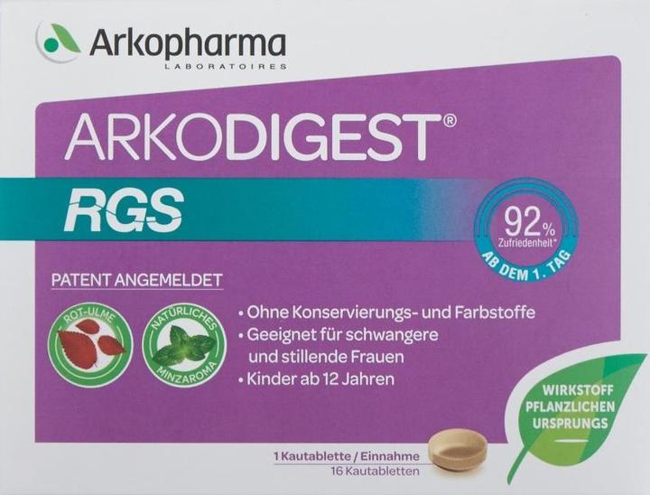 Immagine prodotto Arkopharma Arkodigest RGS Kautableln (16 Pezzo/i, Pillole, 54 g)