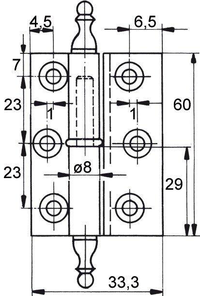 Produktbild FS Möbelbänder, Rollendurchmesser 8 mm (1 Stk.)