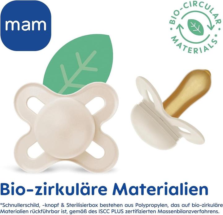 Actual product image MAM Original Start Kautschuk Schnuller 2 Stück, 0-2 Monate (2x, 0 - 2 Months)