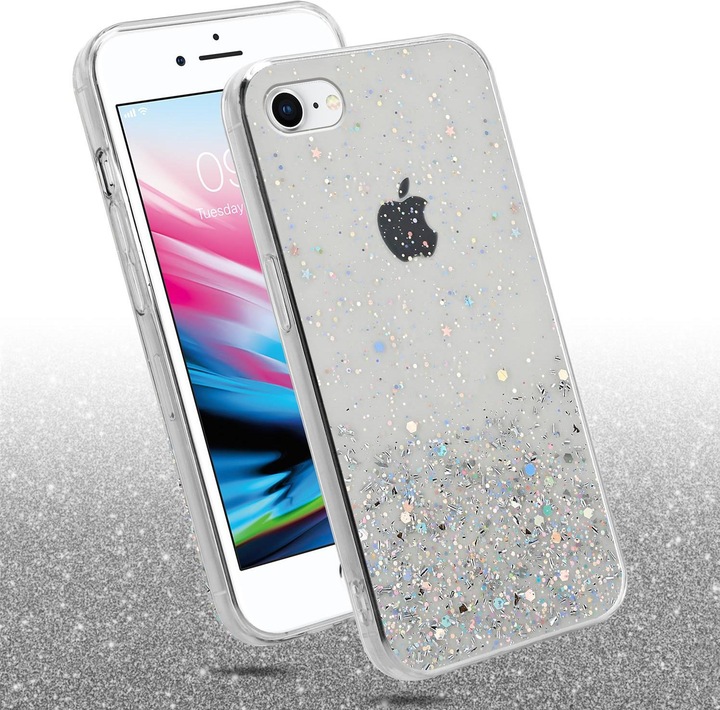 Actual product image Cadorabo TPU cover sparkling glitter (Apple iPhone 7, Apple iPhone SE (2nd Gen))