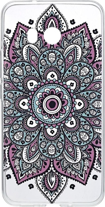 Produktbild König Design Henna Cover für Handy HTC U11 Case Schutz Hülle Silikon Bumper Etuis Tattoo Bunt (HTC U11)