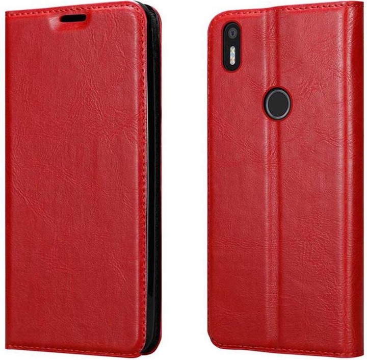 Actual product image Cadorabo Book Invisible Magnet Cover (BQ Aquaris X5 Plus)