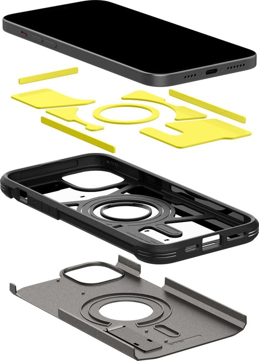 Produktbild Spigen Tough Armor MagFit for iPhone 15 gun metal (Apple iPhone 15)