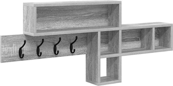Actual product image vidaXL Wall-mounted clothes rack