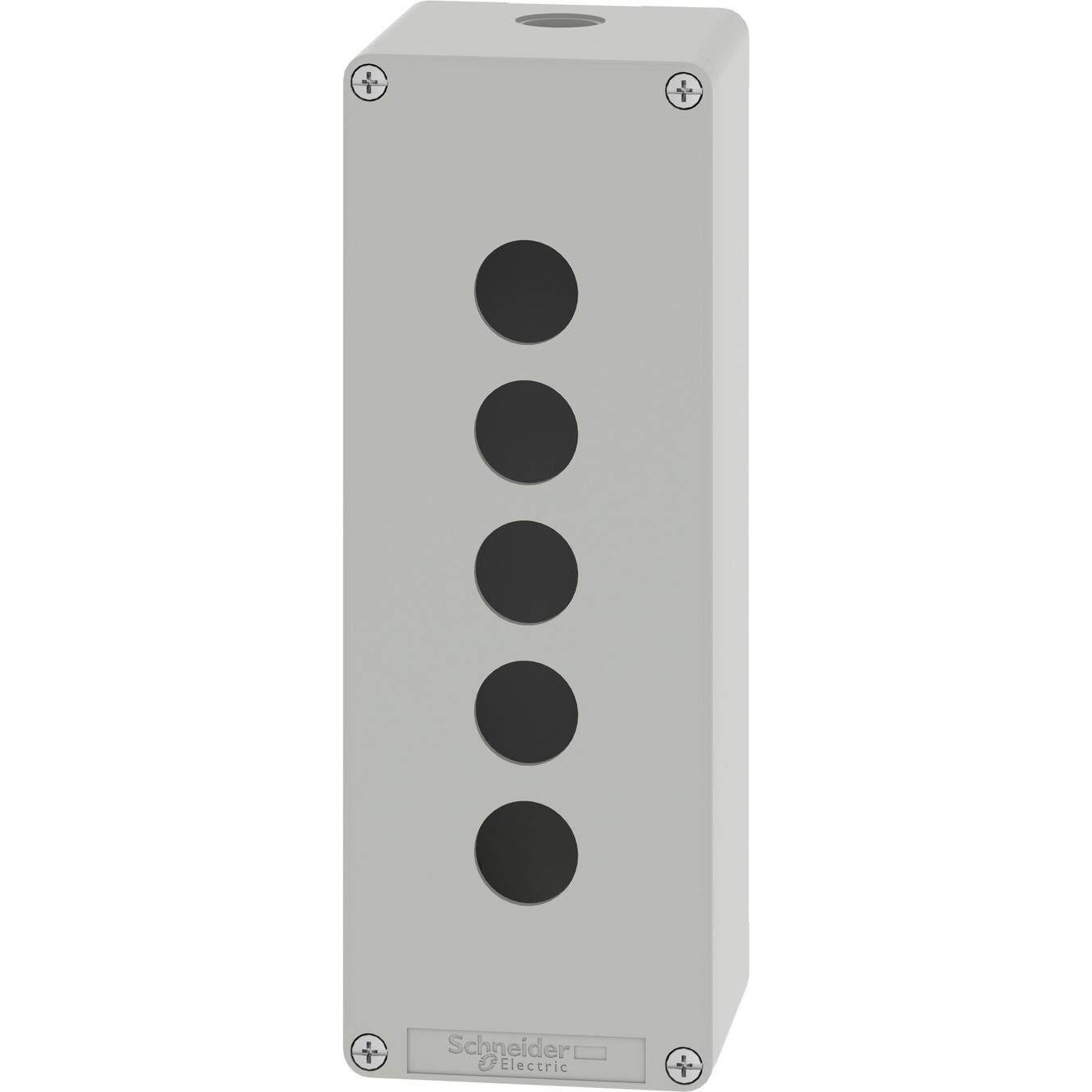 Schneider Electric XAPD4505 Leergehäuse XAP Metall grau für 5x22mm - CSA (Gehäuse), Elektronikzubehör + Gehäuse, Grau
