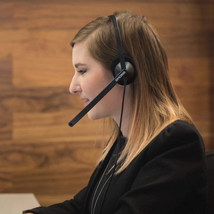 Actual product image Koss CS200i Communication Headsets, On-Ear, Wired, Microphone, Black (NC, Cable)