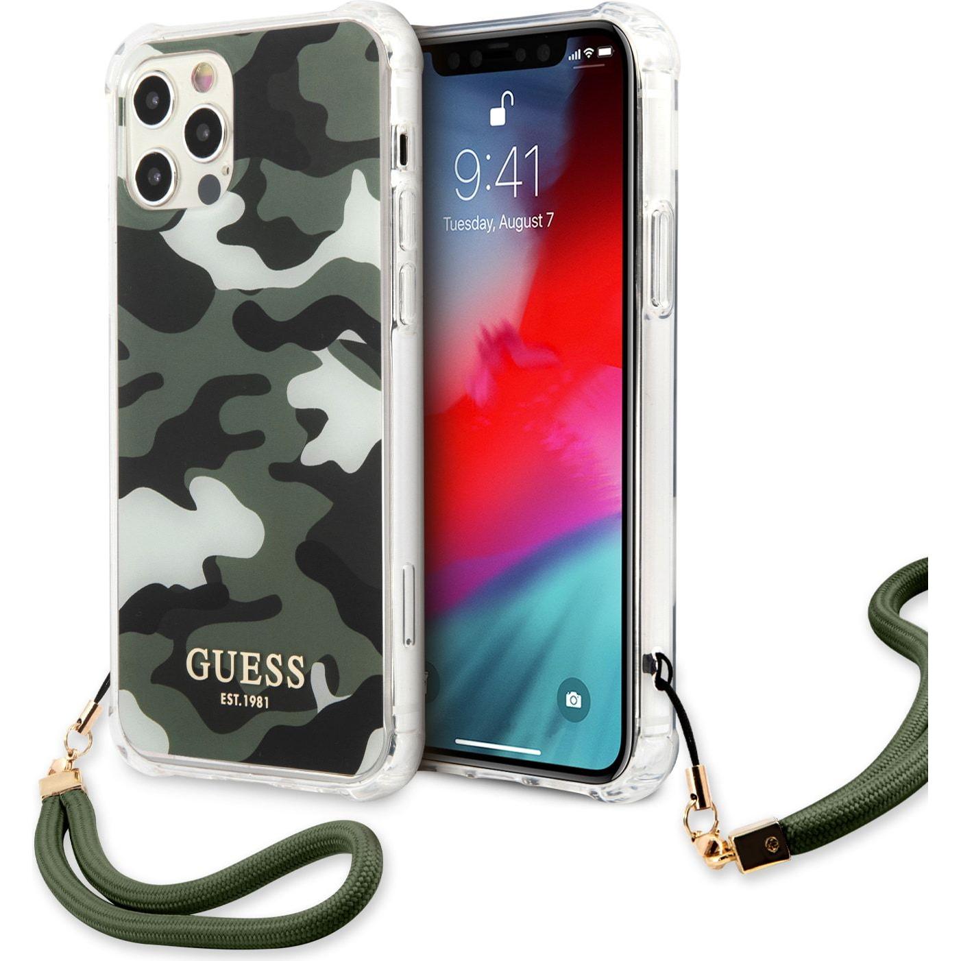 Guess Case (Apple iPhone 12 Pro Max), Smartphone Hülle, Braun