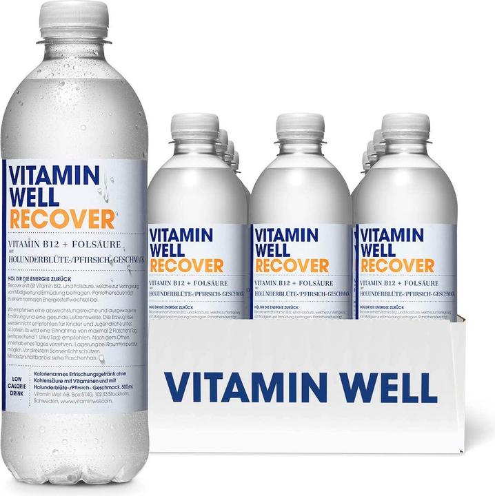 Immagine prodotto Vitamin Well Recuperare (500ml) (Pesca, Fiori di sambuco, 1 x)